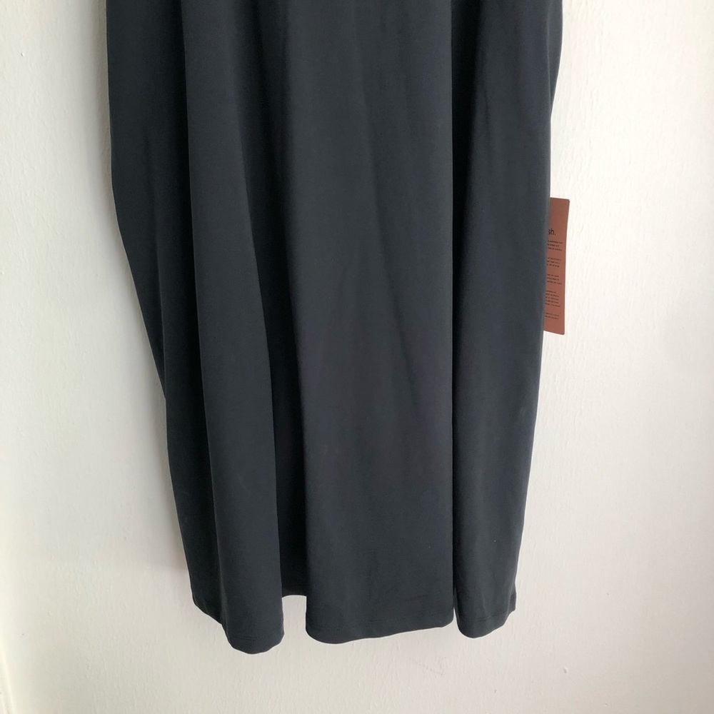 Girlfriend Collective size 6XL Black Lola V Neck Dress - Picture 7 of 7